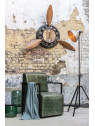 Chaise Cuir/Metal Vert/Noir Chaise Cuir/Metal Vert/Noir