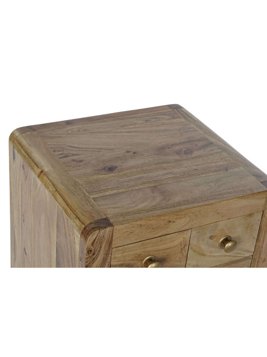 Chevet acacia naturel 5 tiroirs Chevet acacia naturel 5 tiroirs