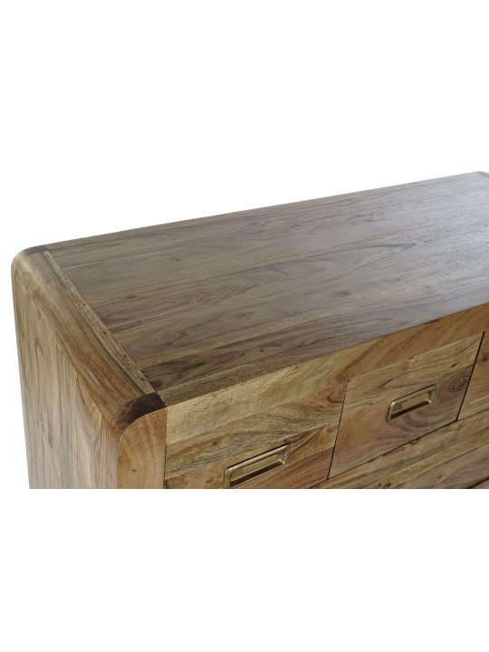 Commode bois d'acacia naturel 8 tiroirs Commode bois d'acacia naturel 8 tiroirs