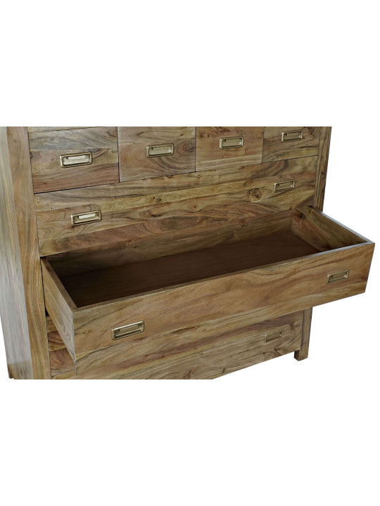 Commode bois d'acacia naturel 8 tiroirs