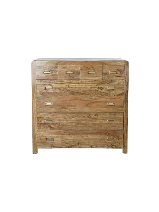 Commode bois d'acacia naturel 8 tiroirs Commode bois d'acacia naturel 8 tiroirs