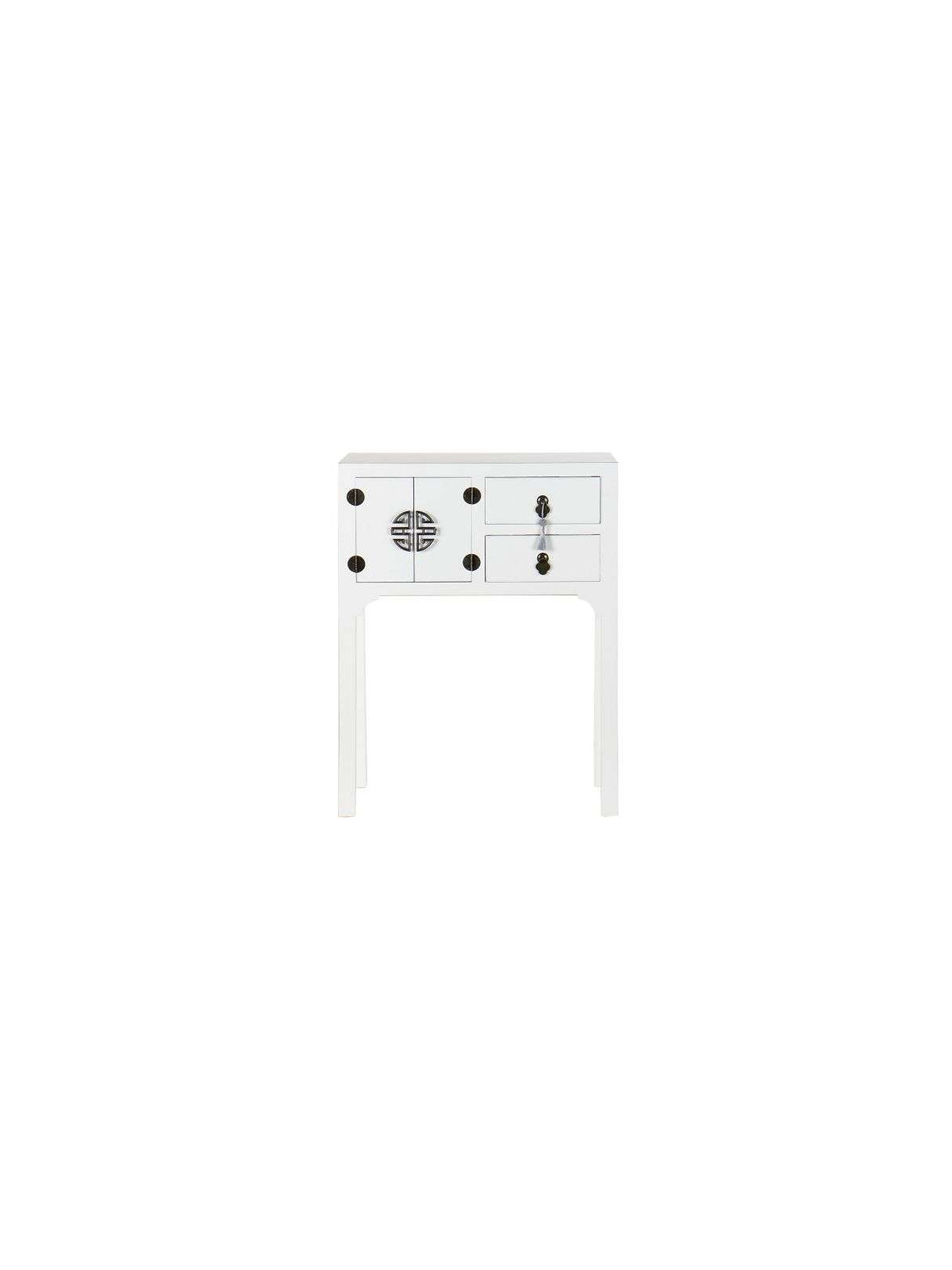 Console Chinoise Macao Blanche