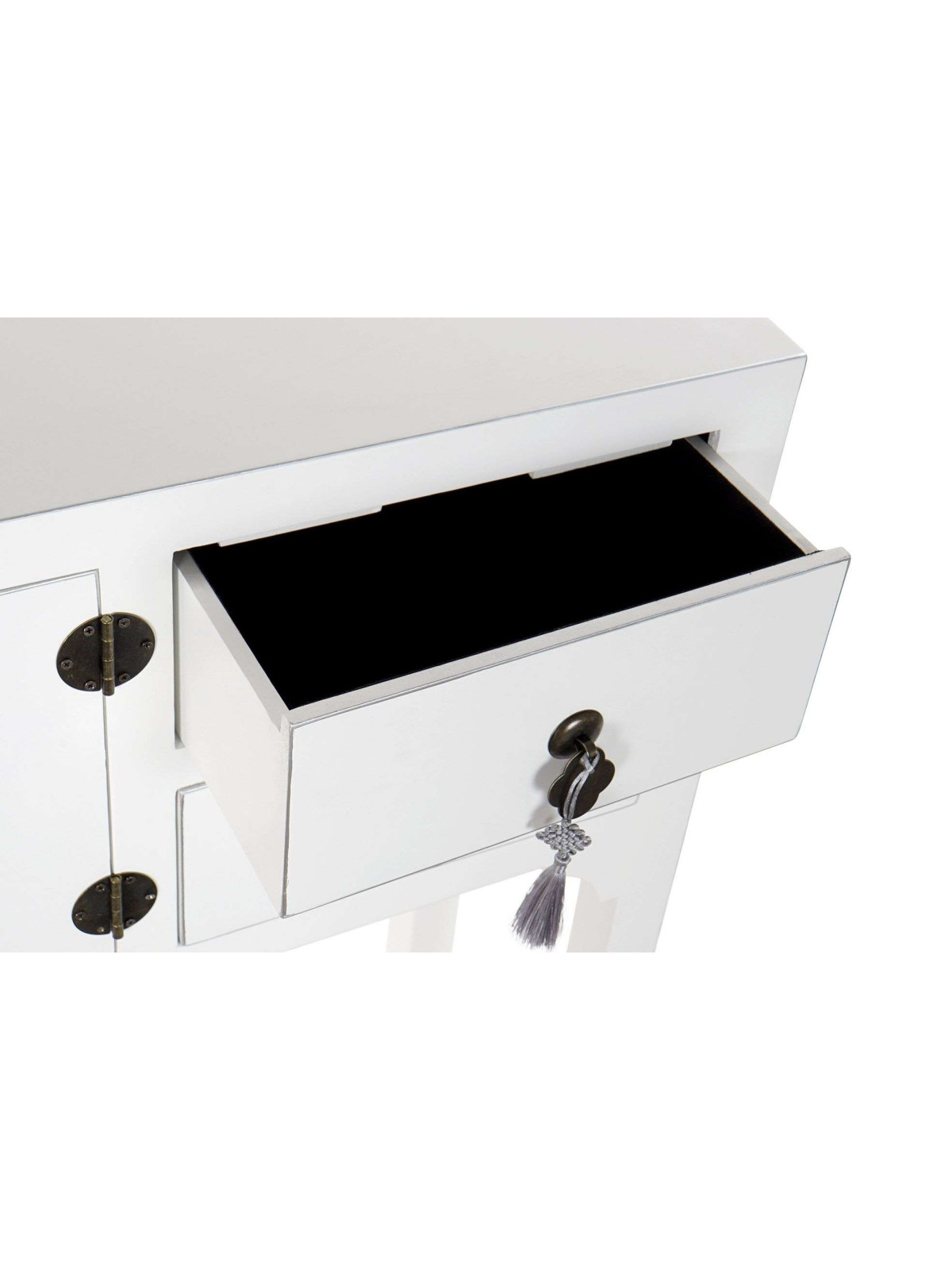 Console Chinoise Macao Blanche