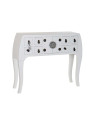 Console Chinoise Macao Galbée 8 tiroirs 2 portes Blanche Console Chinoise Macao Galbée 8 tiroirs 2 portes Blanche