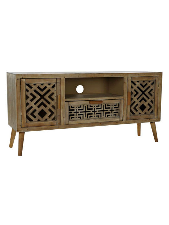 Meuble TV Pin 140*38*68 taillé naturel Meuble TV Pin 140*38*68 taillé naturel