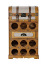 Porte Bouteilles peuplier Toile 41X36X71 Porte Bouteilles peuplier Toile 41X36X71