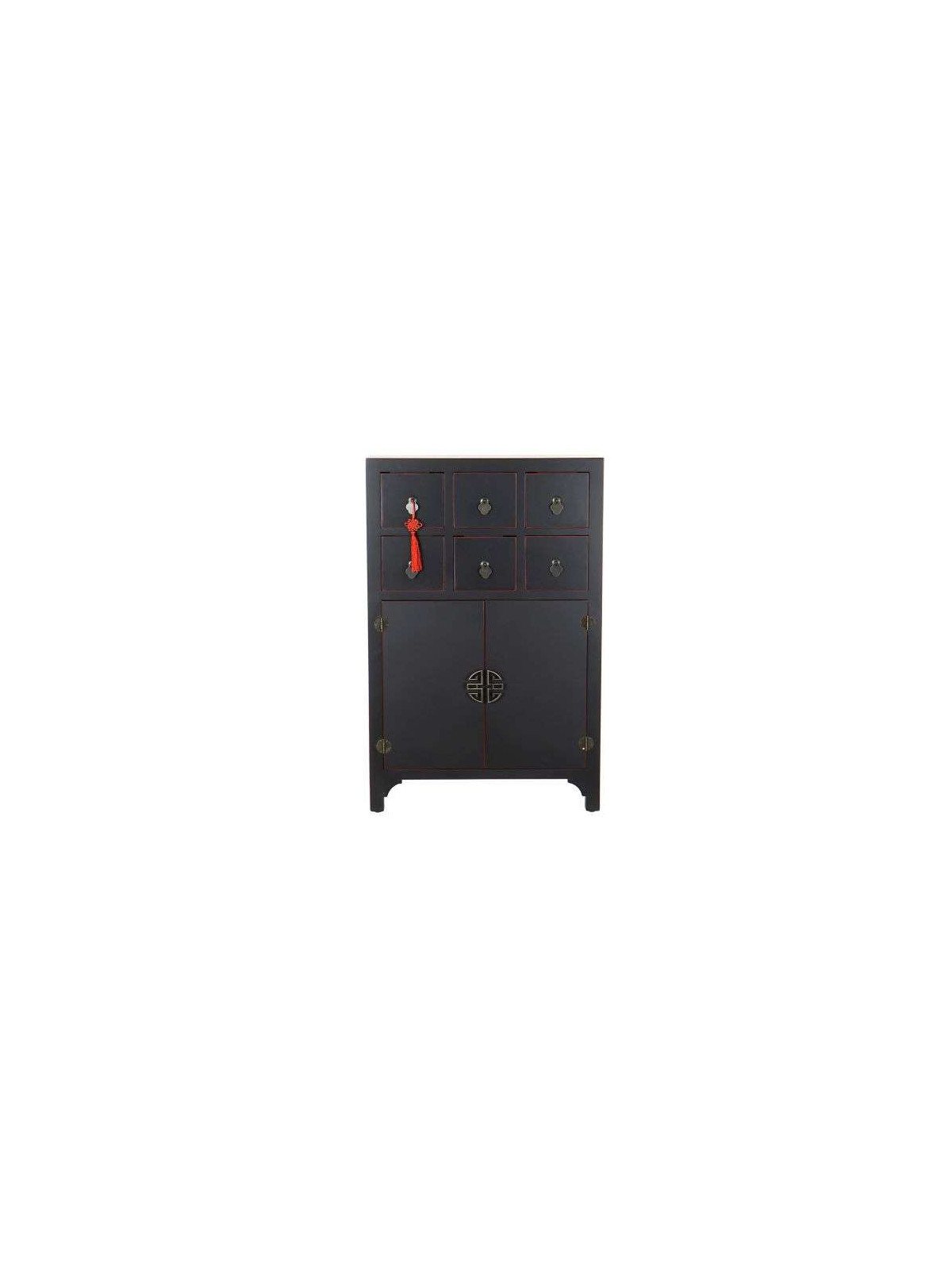 Armoire chinoise basse MACAO Noire