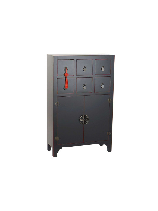 Armoire chinoise basse MACAO Noire Armoire chinoise basse MACAO Noire