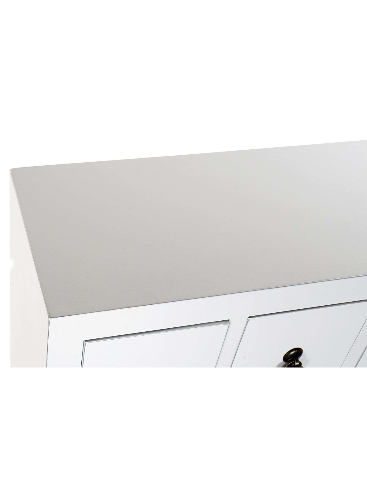 Armoire chinoise basse MACAO Blanche