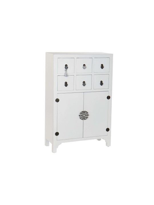 Armoire chinoise basse MACAO Blanche