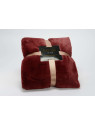 Plaid Luxe couleur bordeaux Amadeus