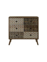 Commode en bois MAYA en bois impression ethniques Commode en bois MAYA en bois impression ethniques