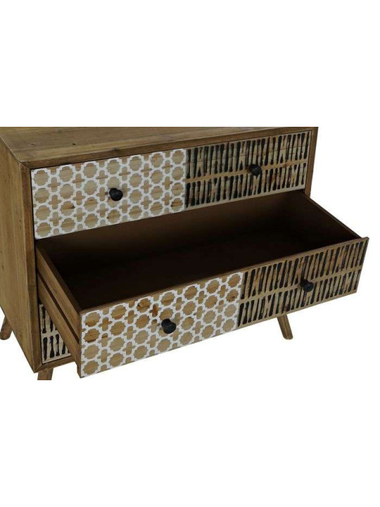 Commode en bois MAYA en bois impression ethniques Commode en bois MAYA en bois impression ethniques