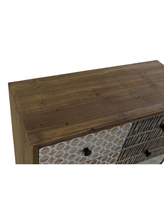 Commode en bois MAYA en bois impression ethniques Commode en bois MAYA en bois impression ethniques