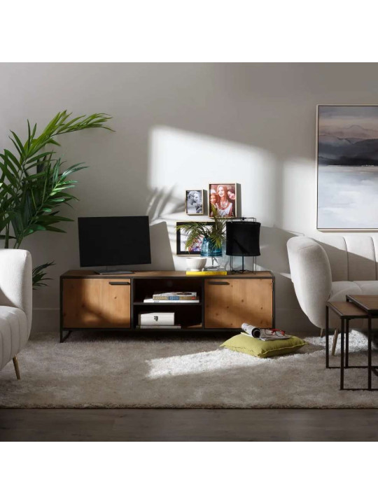 Meuble TV Industriel en bois et métal Meuble TV Industriel en bois et métal