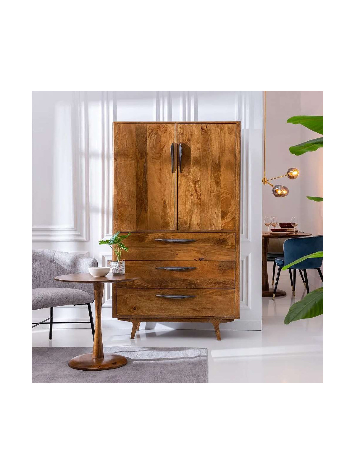 Armoire Nairobi en bois de manguier