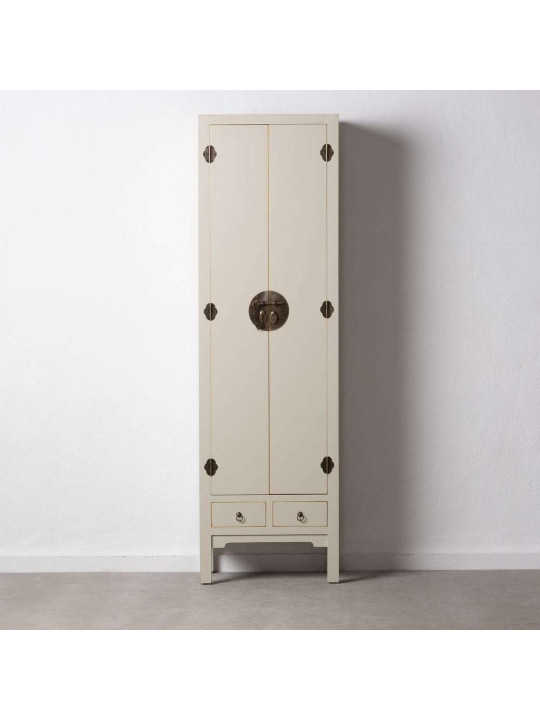 Armoire chinoise Pékin taupe 2 portes