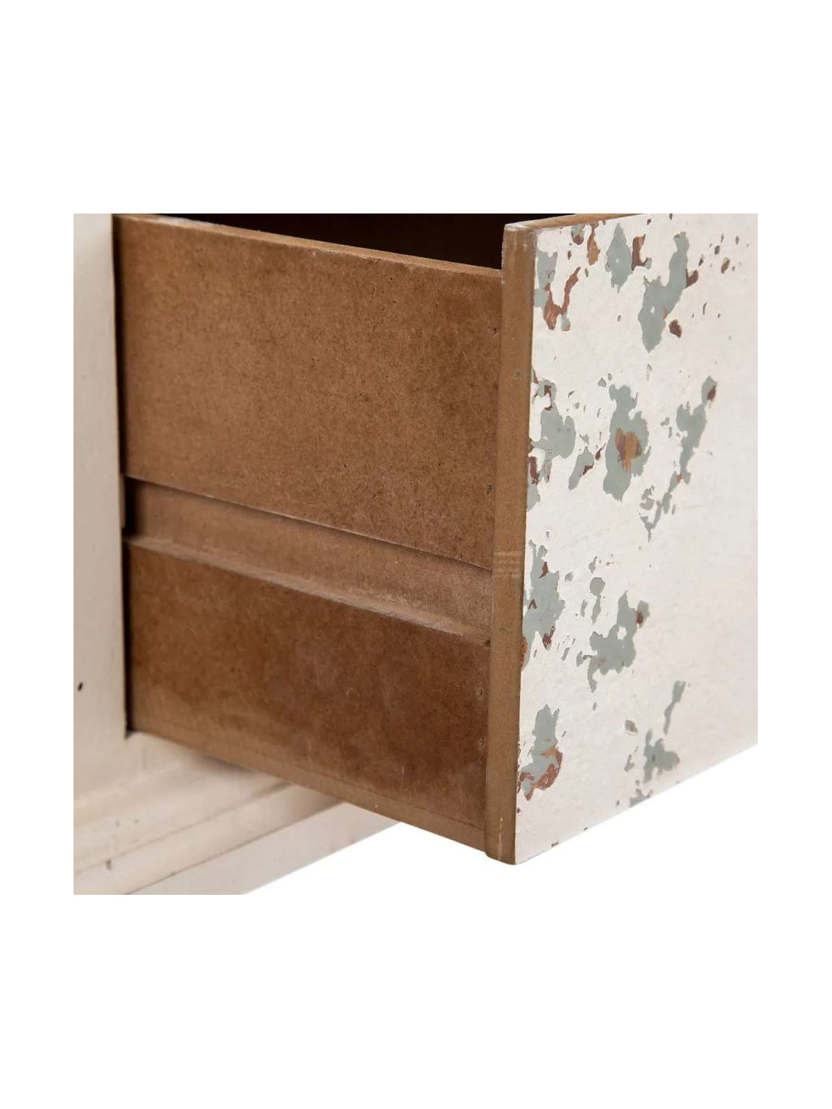 Vitrine Vénisia en bois patiné