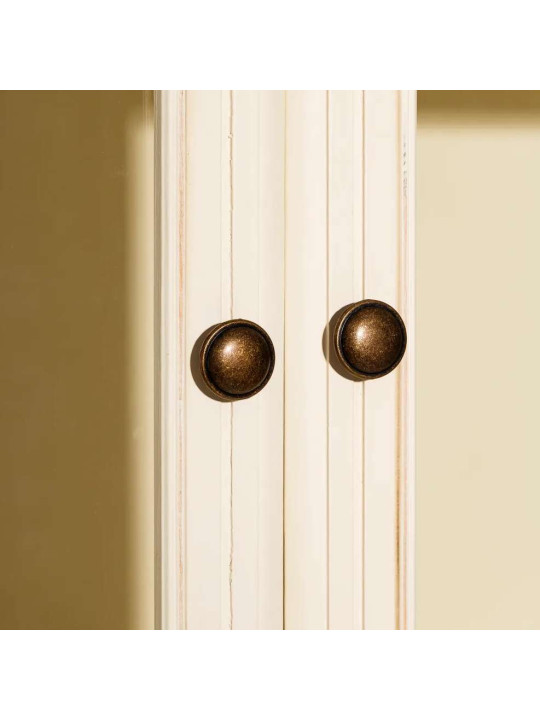 Armoire vitrée Alméria en bois de pin Armoire vitrée Alméria en bois de pin