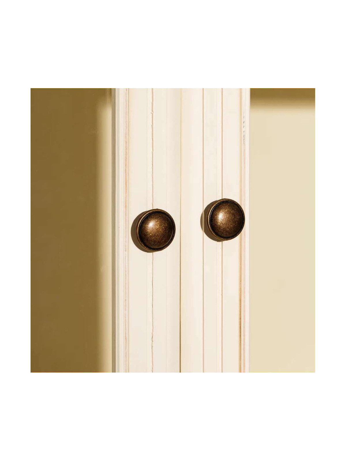 Armoire vitrée Alméria en bois de pin