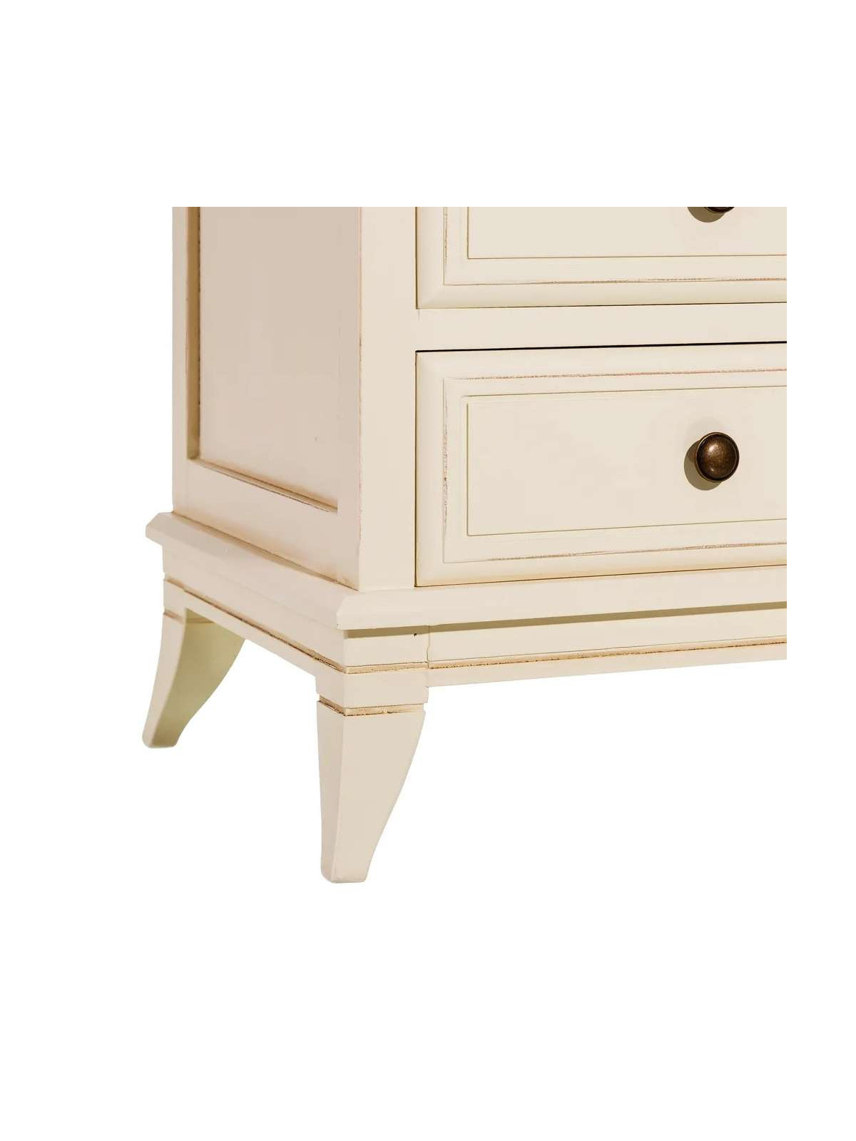 Armoire vitrée Alméria en bois de pin