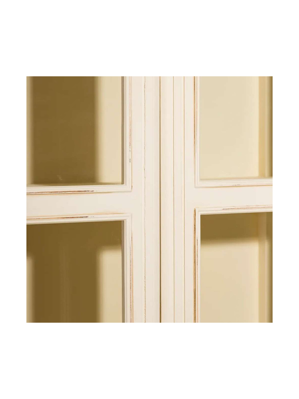 Armoire vitrée Alméria en bois de pin