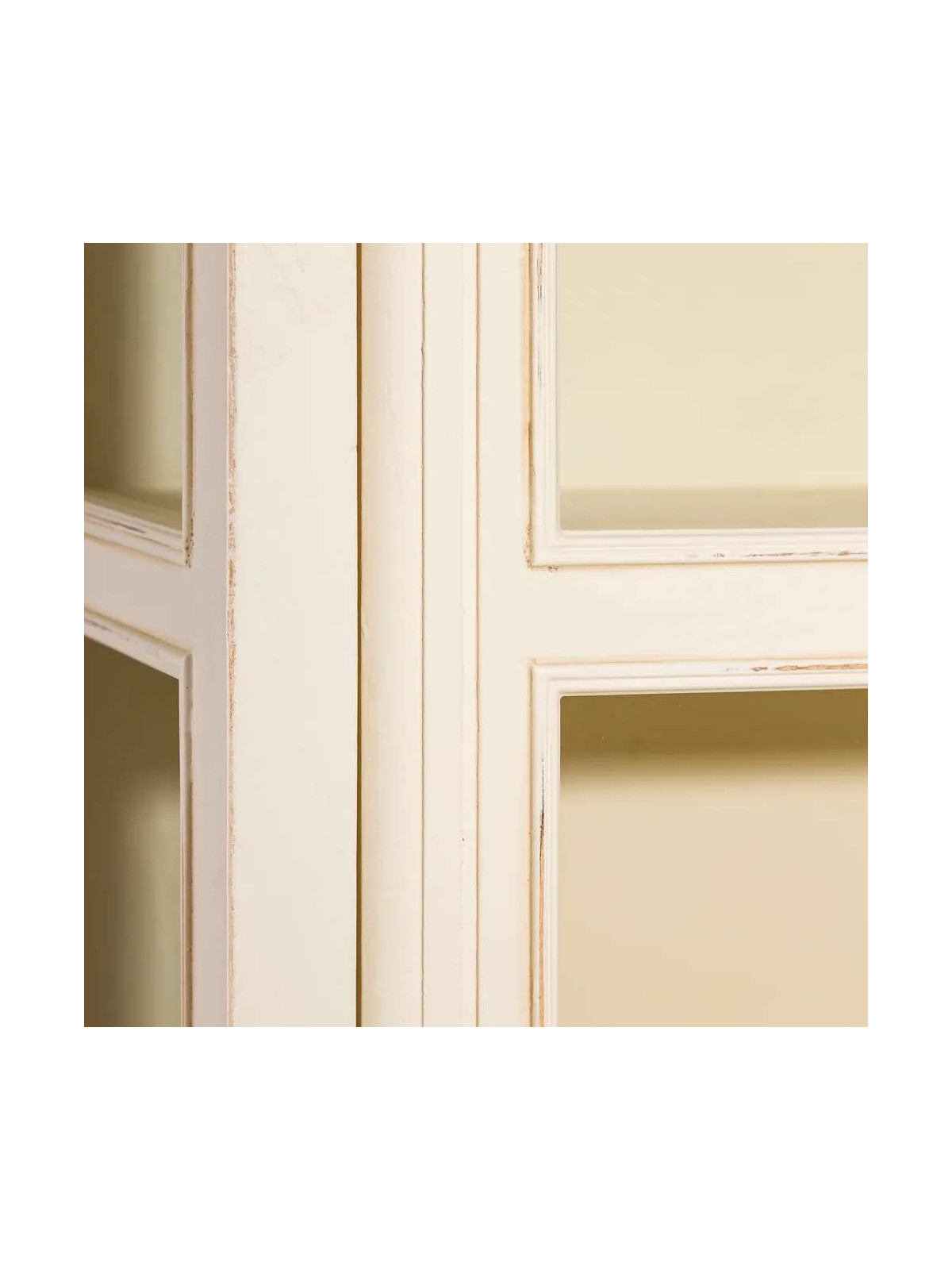 Armoire vitrée Alméria en bois de pin