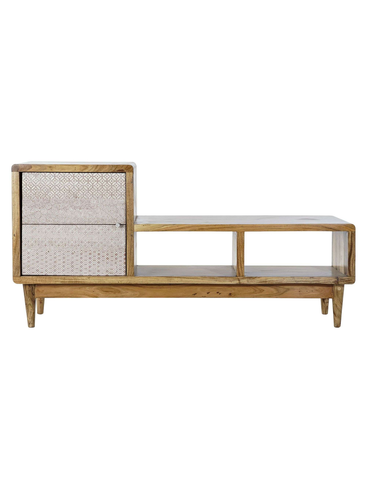 Meuble TV en bois d'acacia Inkal
