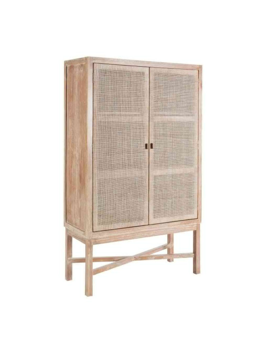 Armoire Neyra en bois de mindi blanchi