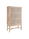 Armoire Neyra en bois de mindi blanchi