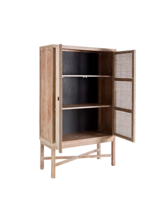 Armoire Neyra en bois de mindi blanchi