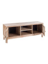 Meuble TV Neyra en bois de mindi blanchi Meuble TV Neyra en bois de mindi blanchi