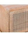 Meuble TV Neyra en bois de mindi blanchi Meuble TV Neyra en bois de mindi blanchi