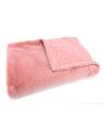 Plaid Luxe couleur rose Amadeus