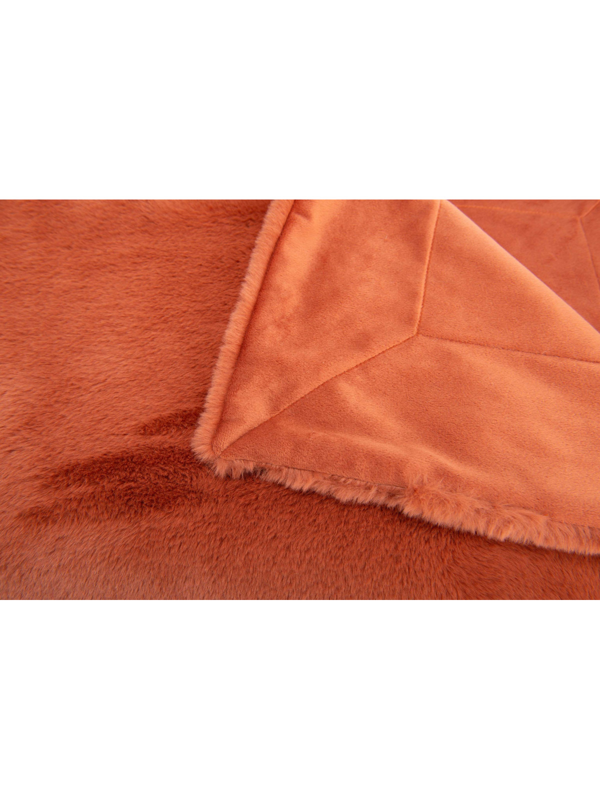 Plaid Luxe couleur terracotta Amadeus