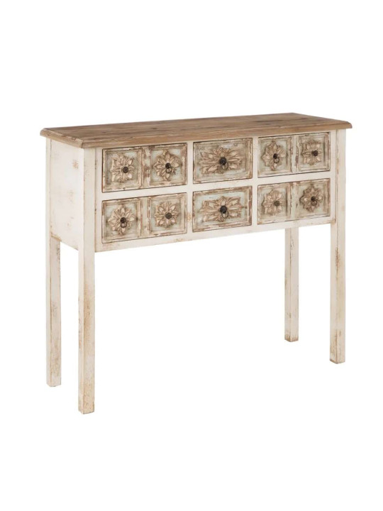 Console Sienne en bois patiné Console Sienne en bois patiné