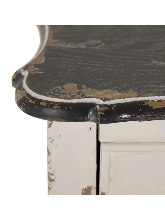 Commode Rimini crème en bois patiné Commode Rimini crème en bois patiné