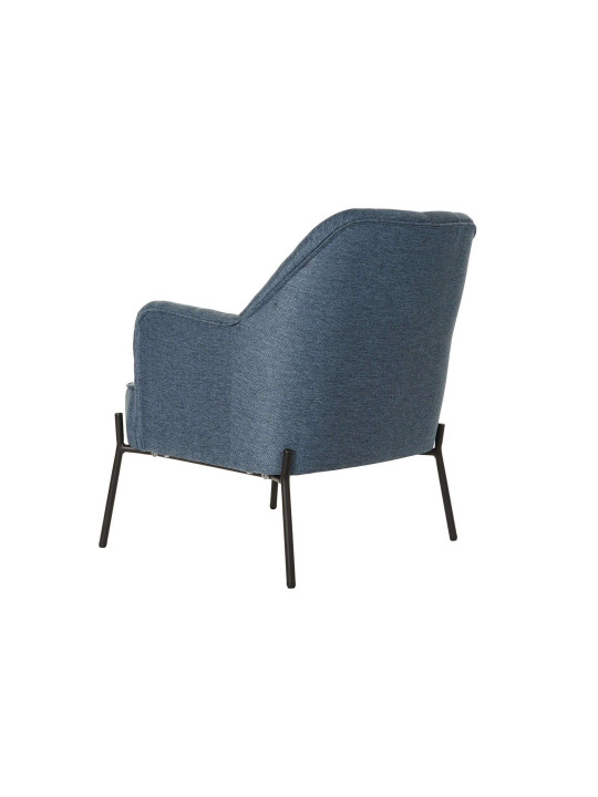 Fauteuil capitonné bleu Fauteuil capitonné bleu