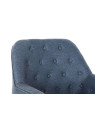 Fauteuil capitonné bleu Fauteuil capitonné bleu