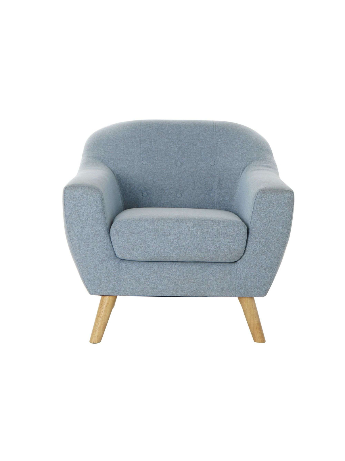 Fauteuil scandinave bleu