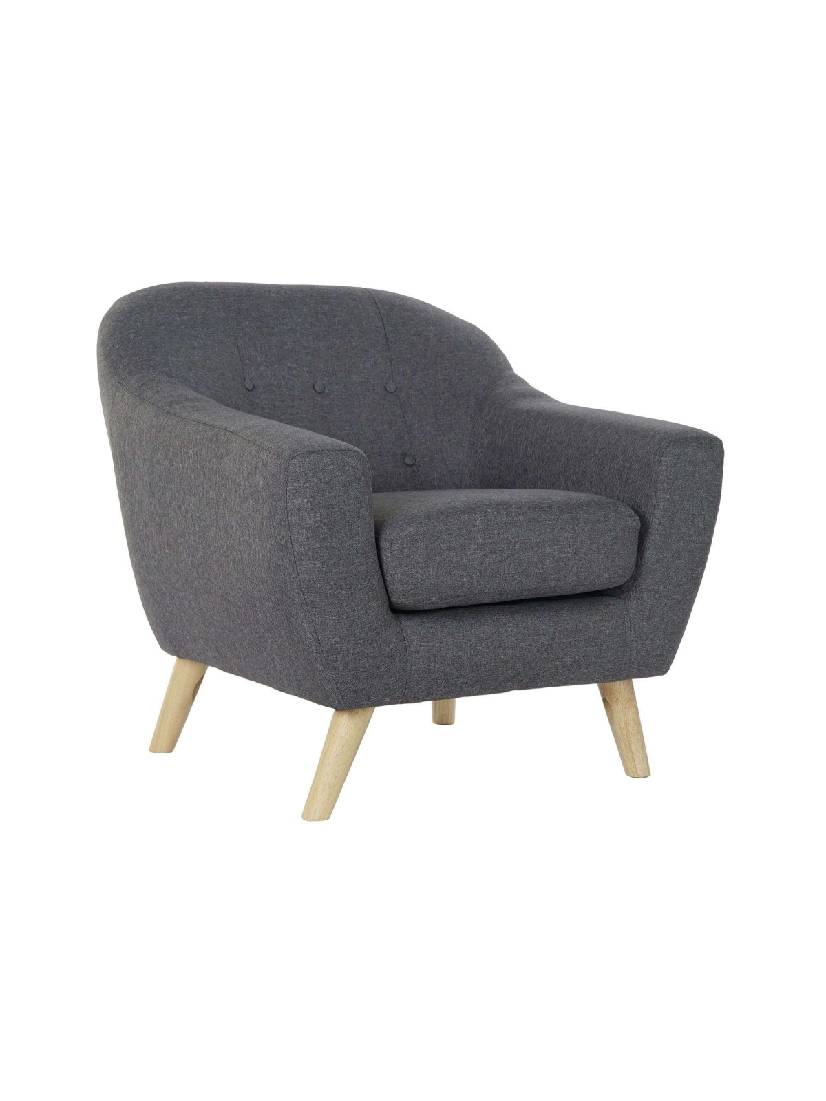 Fauteuil scandinave bleu