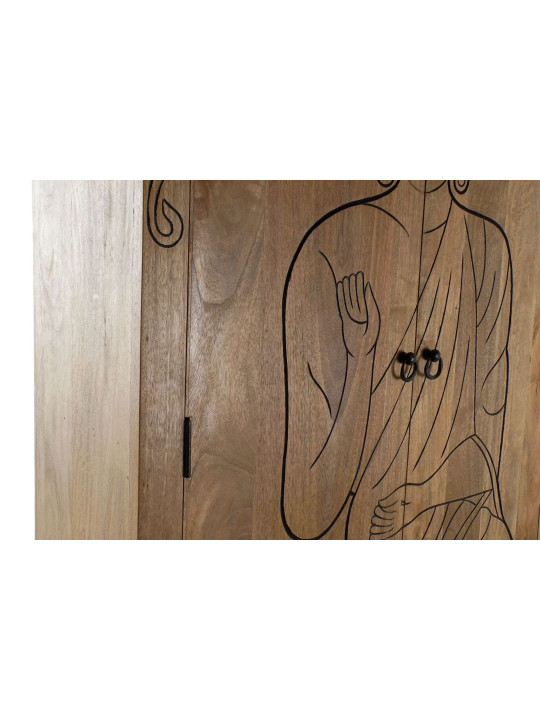 Armoire bois métal Bouddha Armoire bois métal Bouddha