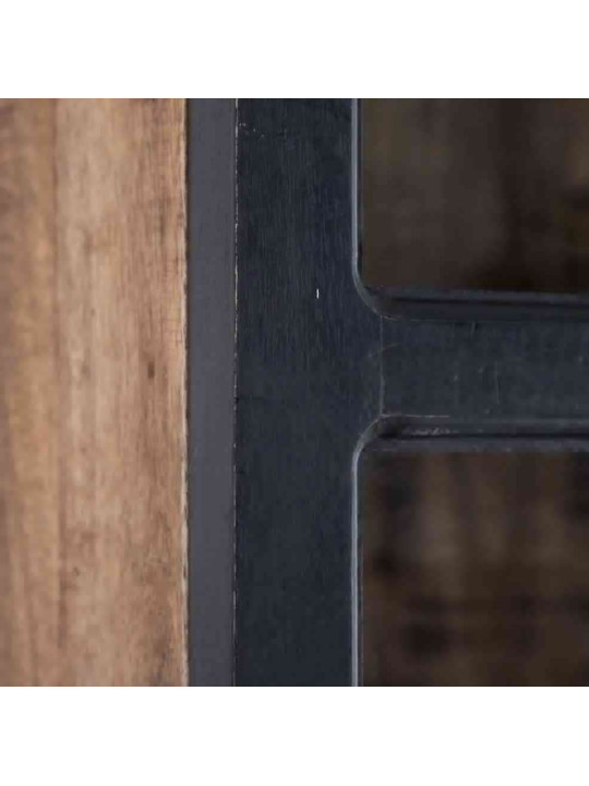 Armoire vitrée Victoria en bois de manguier Armoire vitrée Victoria en bois de manguier
