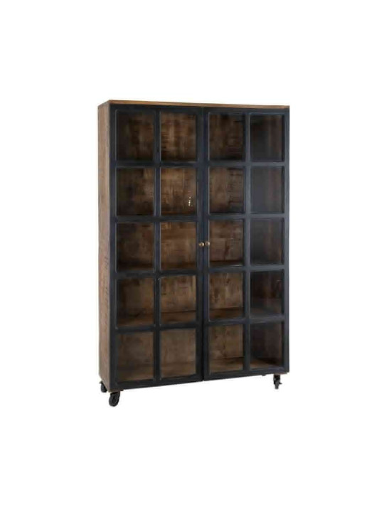 Armoire vitrée Victoria en bois de manguier Armoire vitrée Victoria en bois de manguier