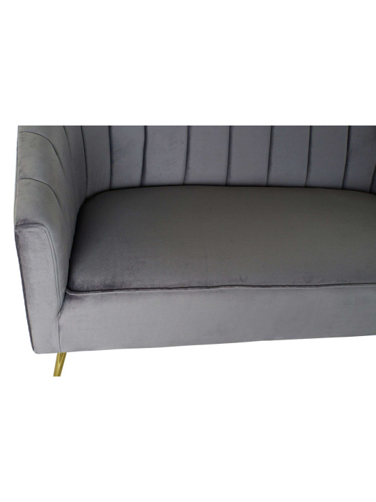Canapé velours gris Canapé velours gris
