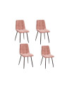 Chaise Alice en velours orange Chaise Alice en velours orange