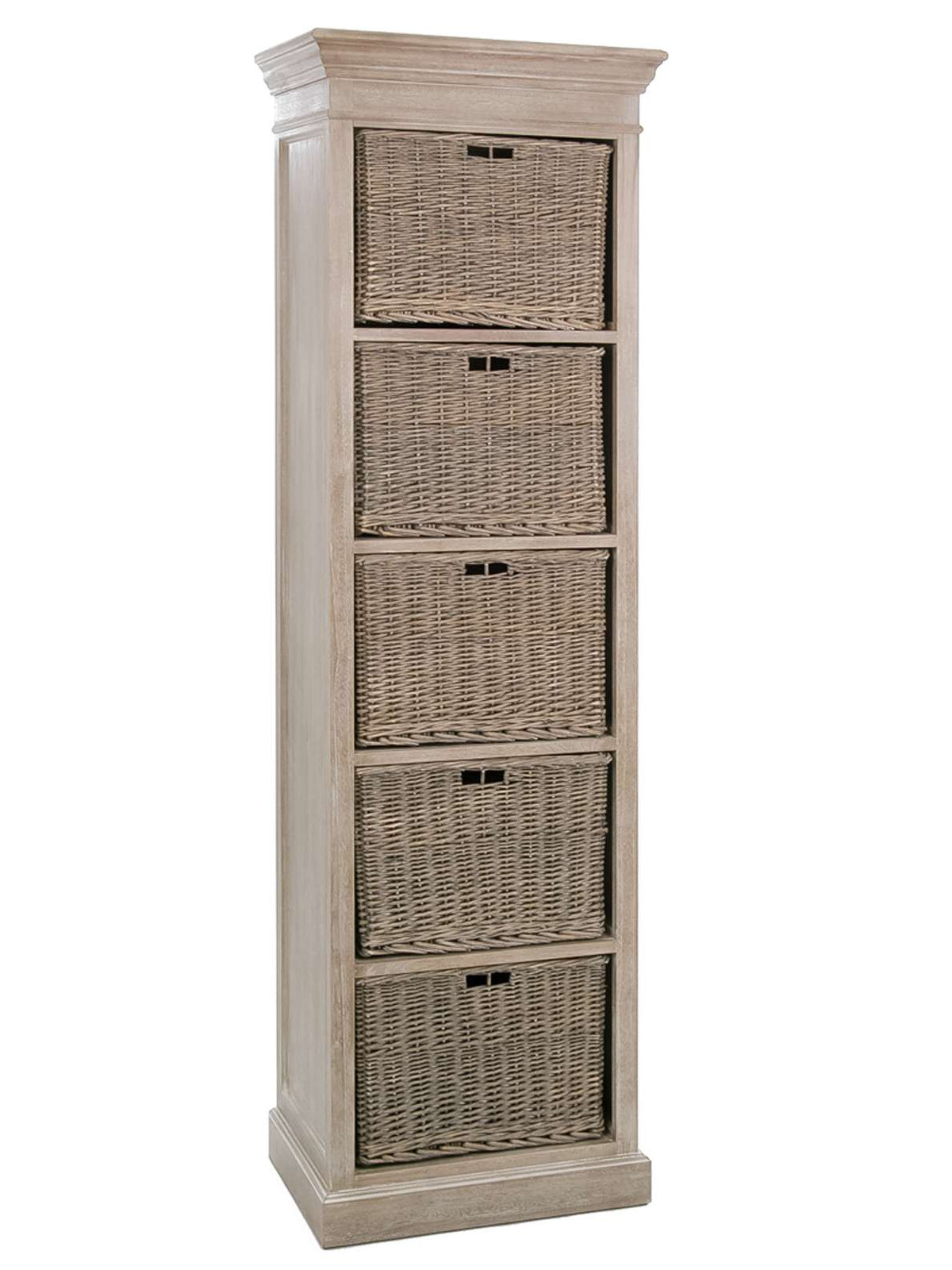 Etagère bois avec paniers