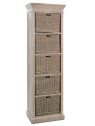 Etagère bois avec paniers