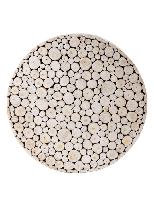 Table basse Paulette en bois de Teck blanc Table basse Paulette en bois de Teck blanc