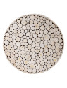 Table basse Paulette en bois de Teck blanc Table basse Paulette en bois de Teck blanc